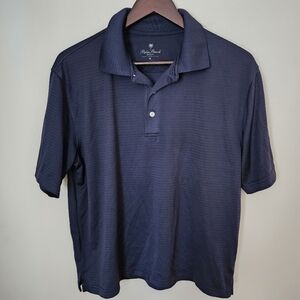 Palm Beach Golf Shirt Polo Performance Navy Blue Short Sleeve Casual Neutral